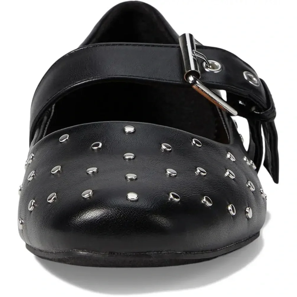 DV by Dolce Vita Black Flats with Silver Studs - Picture 8 of 8